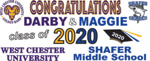 Darby celebration banner, 72x36
