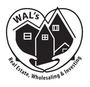 WAL Real Estate Wholesaling and Investing logo concept