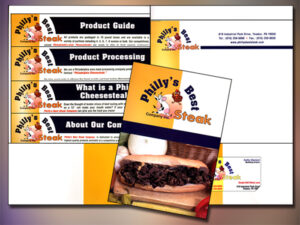 Presentation folder with business card